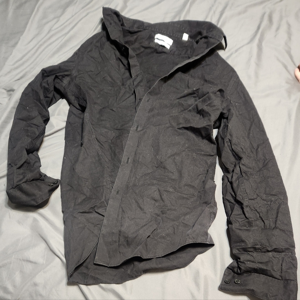 Black button up shirt